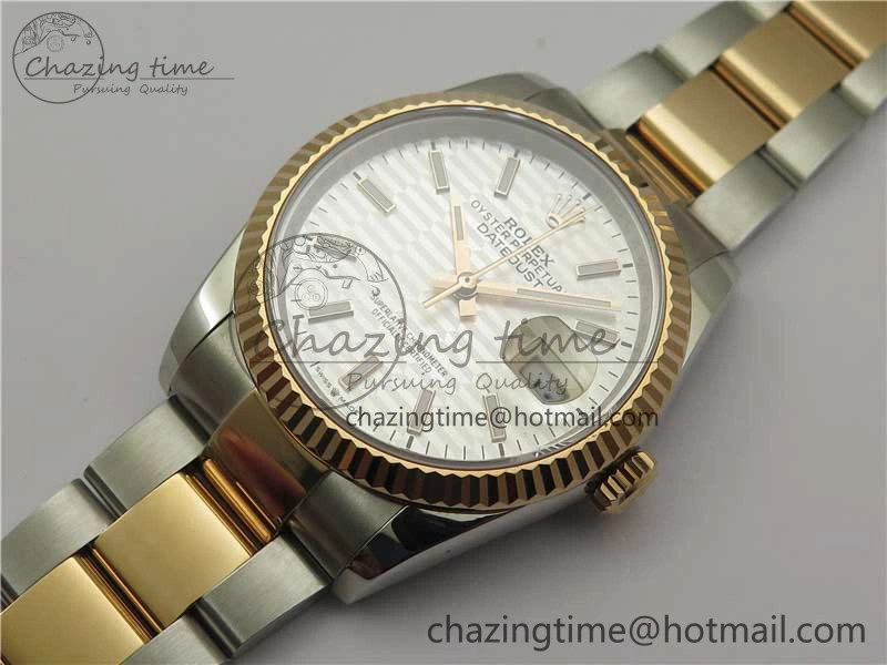 SmoothTexture DateJust 36 SS RG 126231 BP Maker 1:1 Best Edition Silver Dial on Oyster Bracelet 10274