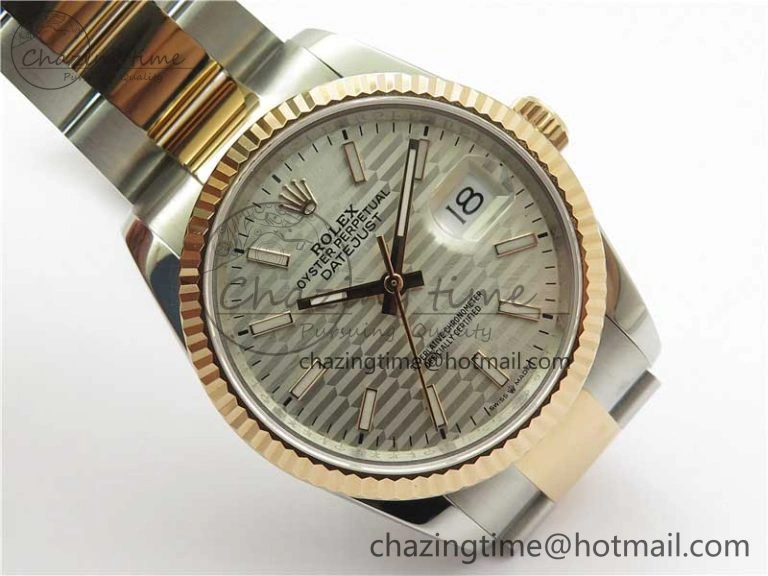 SmoothTexture DateJust 36 SS RG 126231 BP Maker 1:1 Best Edition Silver Dial on Oyster Bracelet 10274