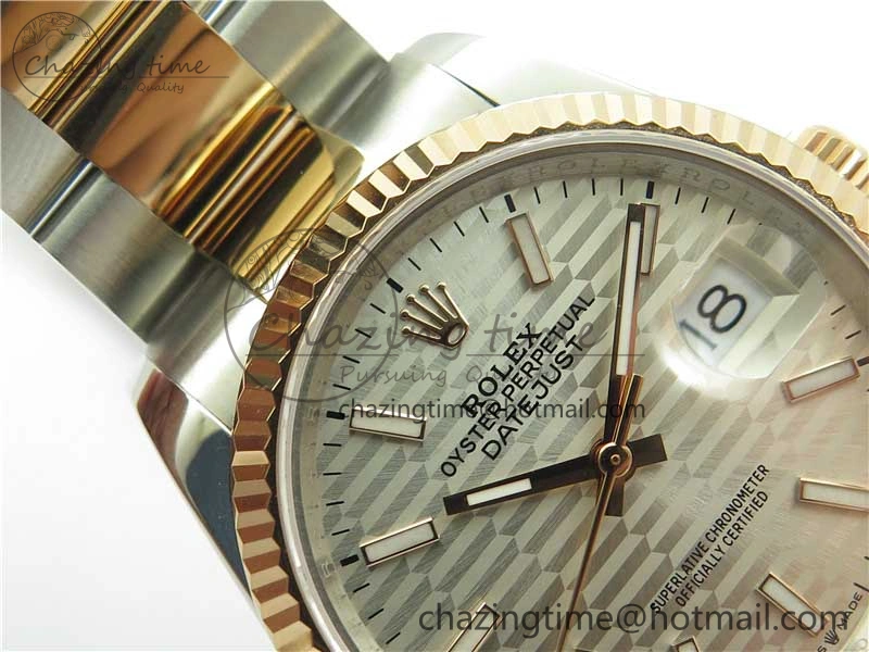 SmoothTexture DateJust 36 SS RG 126231 BP Maker 1:1 Best Edition Silver Dial on Oyster Bracelet 10274