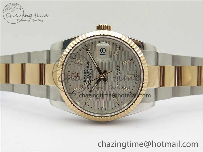 SmoothTexture DateJust 36 SS RG 126231 BP Maker 1:1 Best Edition Silver Dial on Oyster Bracelet 10274