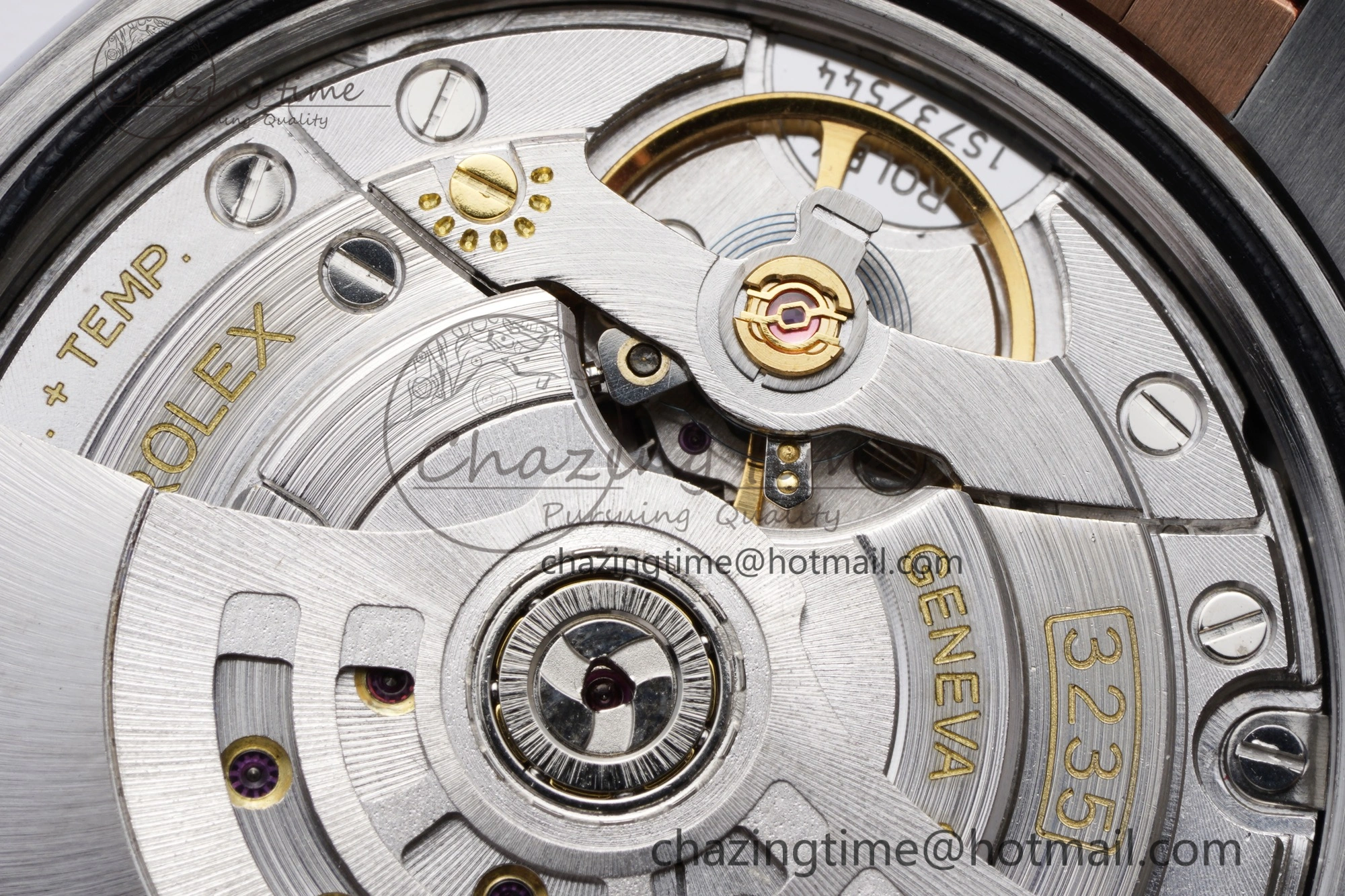 FlexibleFit DateJust 36 SS RG 126231 JDF RG Plated 904L Steel Brown Dial Diamonds Markers on Jubilee Bracelet V 1749