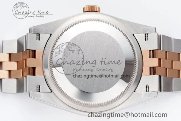 Effortless DateJust 36 SS RG 126231 JDF RG Plated 904L Steel Gray Dial Roman Markers on Jubilee Bracelet V 1748