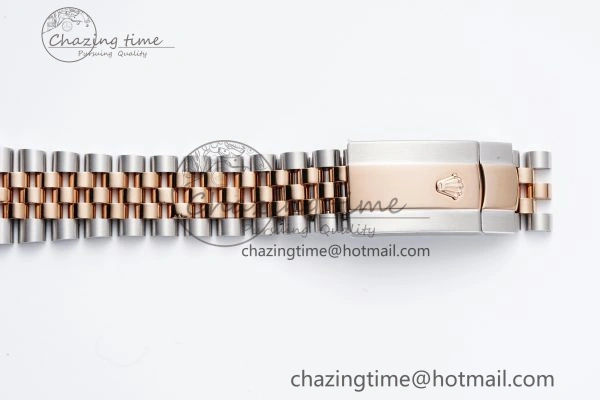 Effortless DateJust 36 SS RG 126231 JDF RG Plated 904L Steel Gray Dial Roman Markers on Jubilee Bracelet V 1748