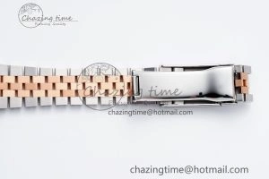 Effortless DateJust 36 SS RG 126231 JDF RG Plated 904L Steel Gray Dial Roman Markers on Jubilee Bracelet V 1748