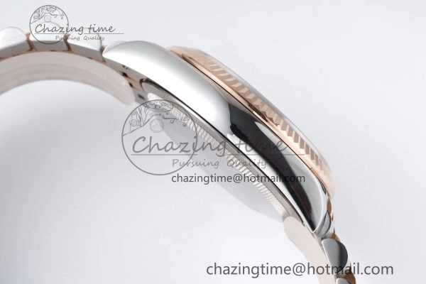 Effortless DateJust 36 SS RG 126231 JDF RG Plated 904L Steel Gray Dial Roman Markers on Jubilee Bracelet V 1748