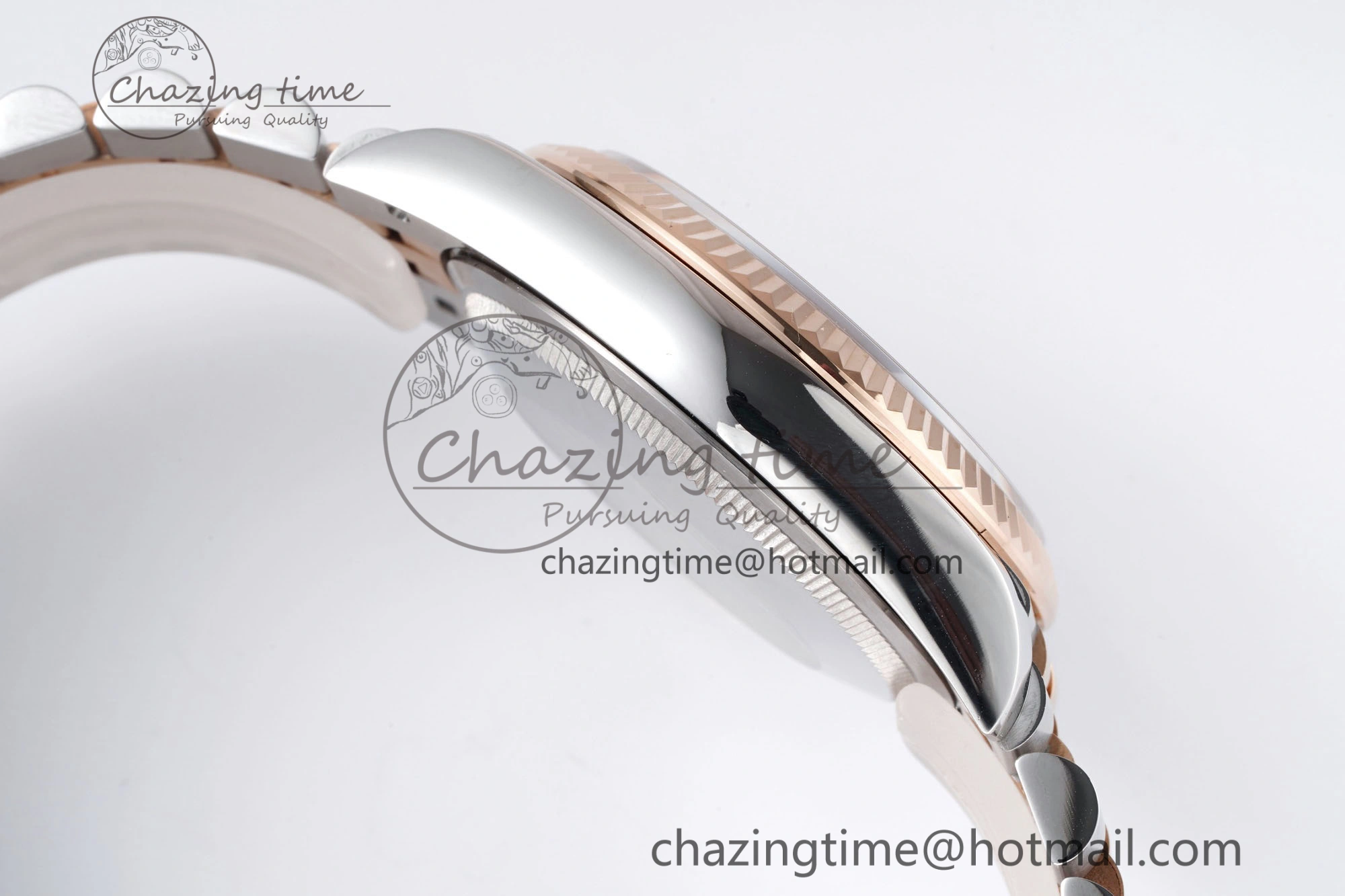 Effortless DateJust 36 SS RG 126231 JDF RG Plated 904L Steel Gray Dial Roman Markers on Jubilee Bracelet V 1748
