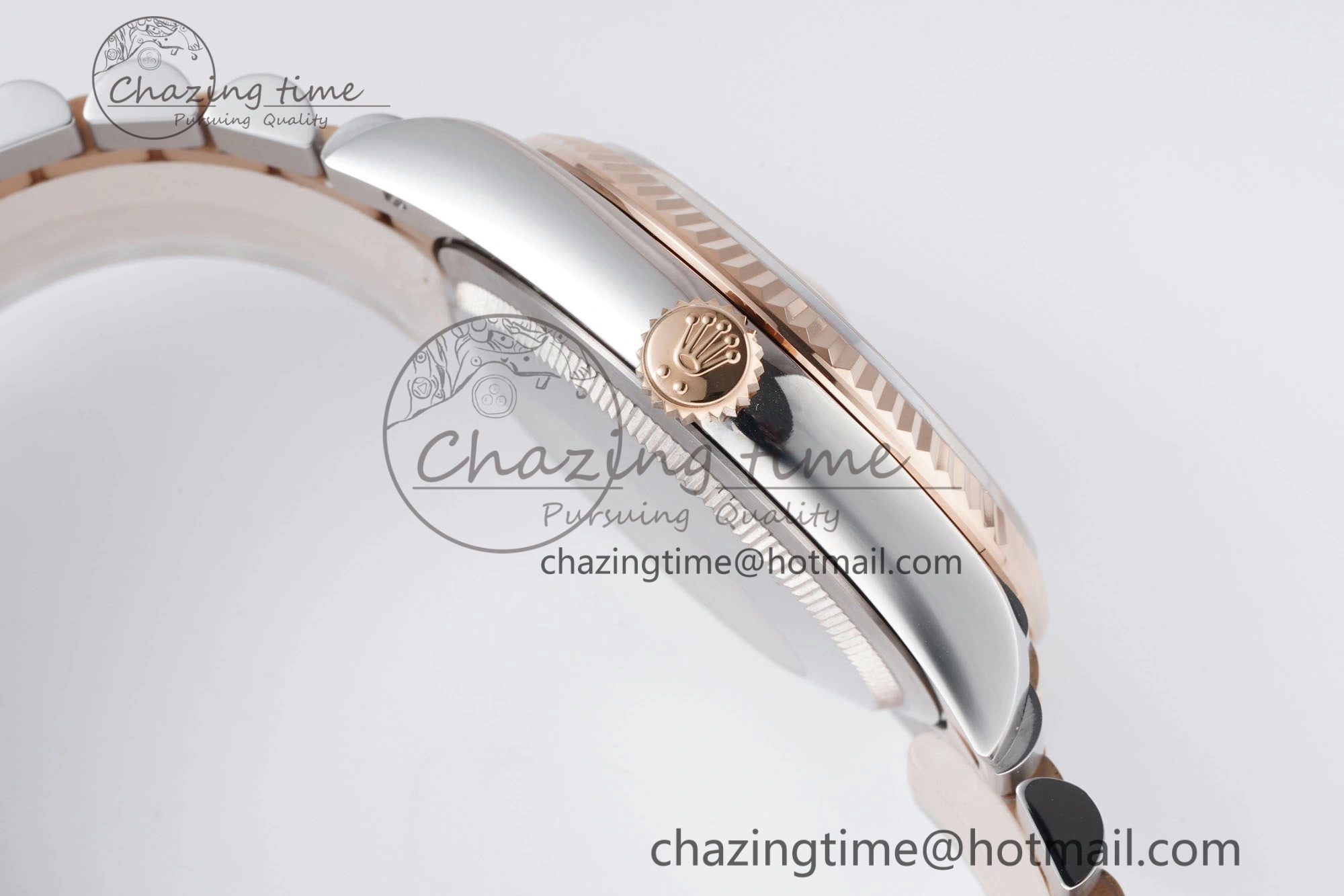 DateJust 36 SS RG 126231 JDF RG Plated 904L Steel RG Dial Stick Markers on Jubilee Bracelet V Upgraded 1750