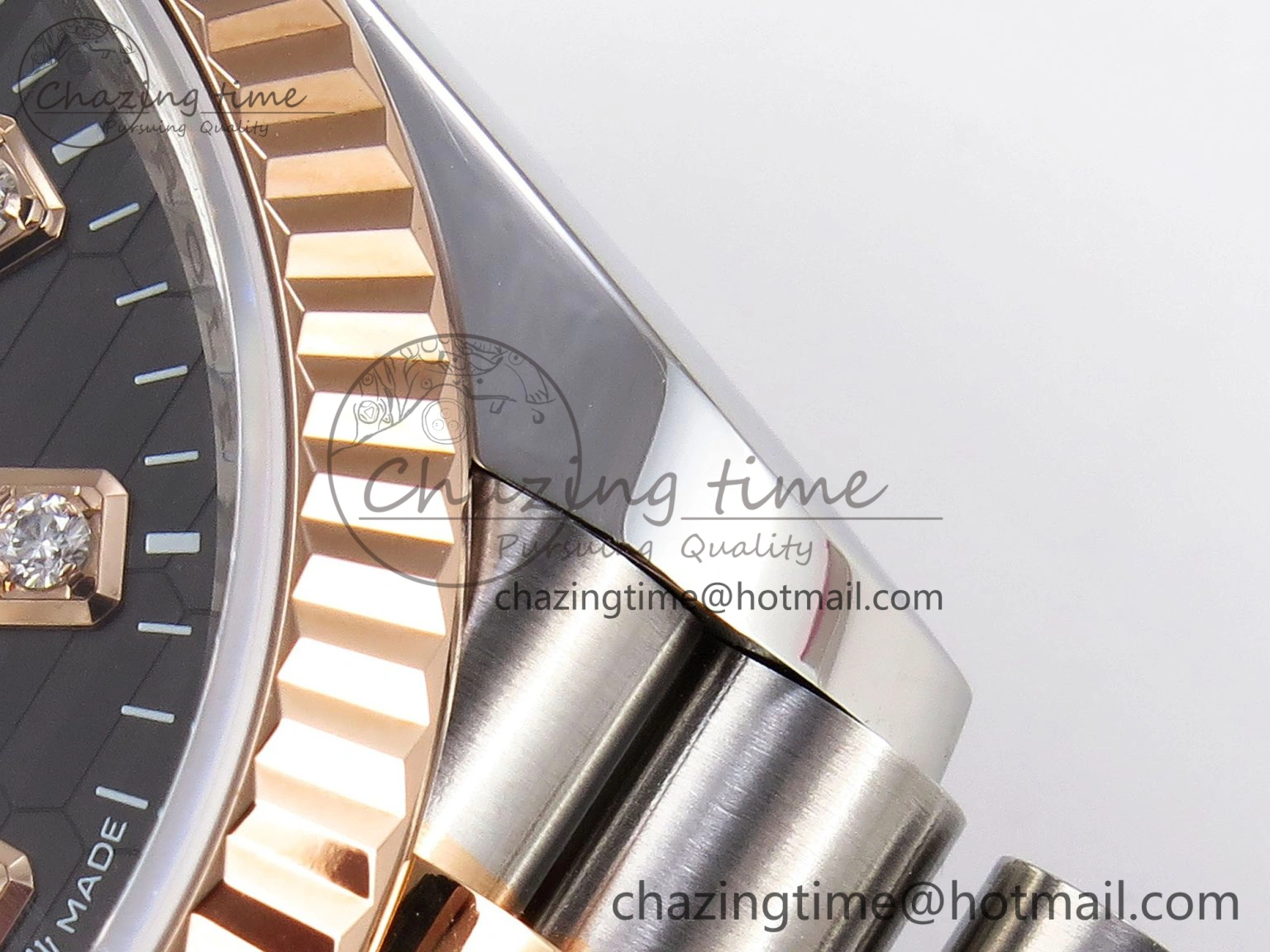 DateJust 36 SS RG 126231 VSF 1:1 Best Edition 904L Steel Gray Textured Diamonds Dial on Jubilee Bracelet VS Cozy 1856