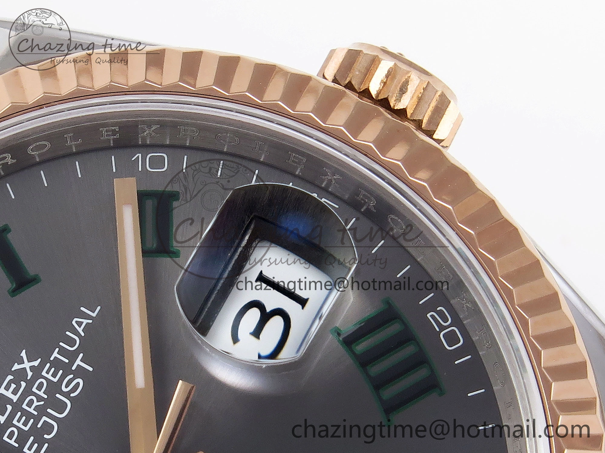 DateJust 36 SS RG 126231 VSF 1:1 Best Edition 904L Steel Gray Textured Diamonds Dial on Jubilee Bracelet VS OnTrend 1855