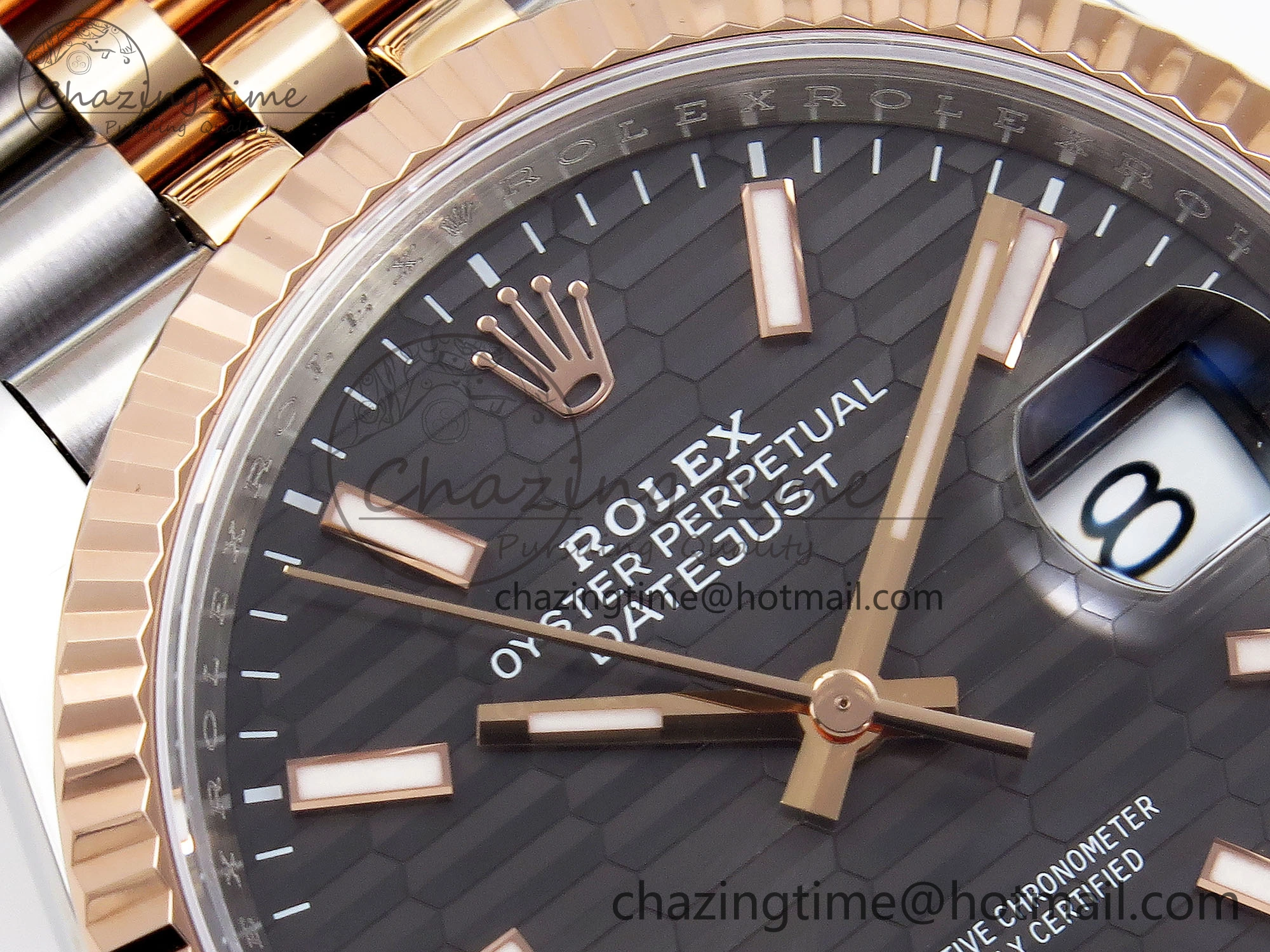 DateJust 36 SS RG 126231 VSF 1:1 Best Edition 904L Steel Gray Textured Stick Dial on Jubilee Bracelet VS Popular 1857