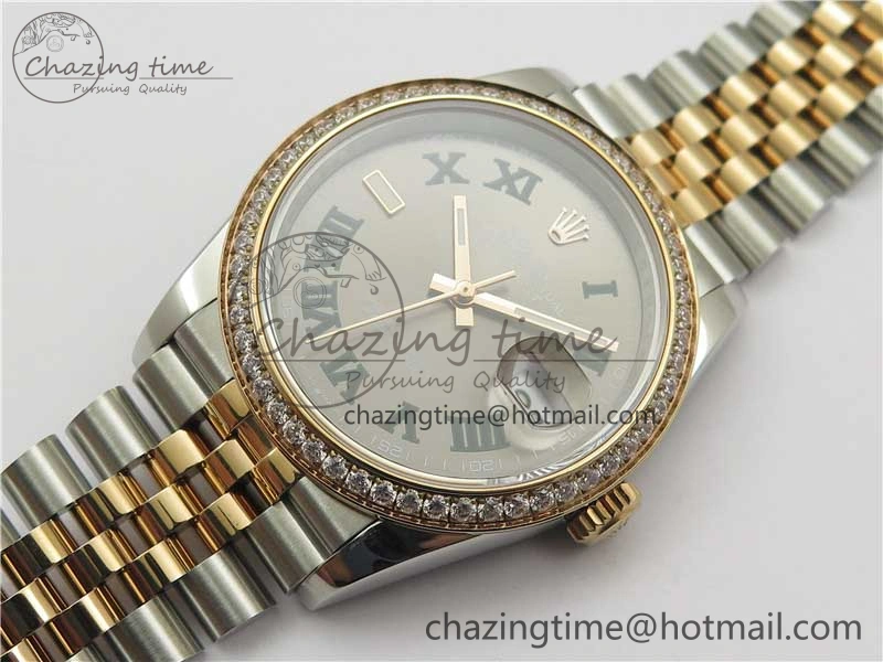 DateJust 36 SS RG 126281 BP Maker 1:1 Best Edition Gray Roman Dial on Jubilee Bracelet Sustainable 2503
