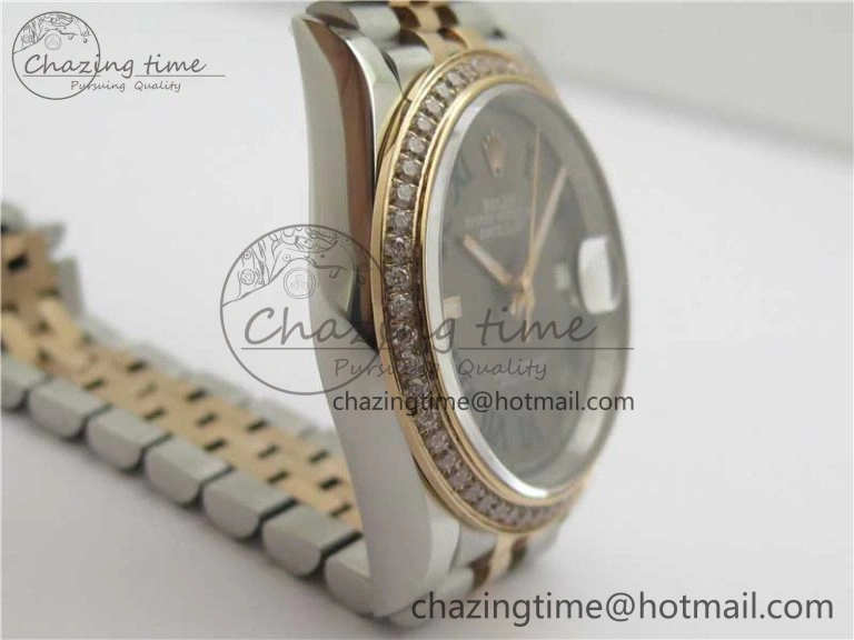 DateJust 36 SS RG 126281 BP Maker 1:1 Best Edition Gray Roman Dial on Jubilee Bracelet Sustainable 2503