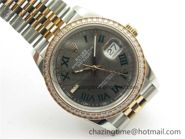 DateJust 36 SS RG 126281 BP Maker 1:1 Best Edition Gray Roman Dial on Jubilee Bracelet Sustainable 2503