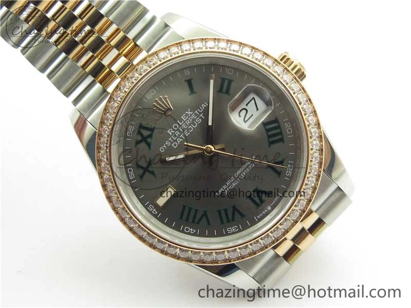 DateJust 36 SS RG 126281 BP Maker 1:1 Best Edition Gray Roman Dial on Jubilee Bracelet Sustainable 2503