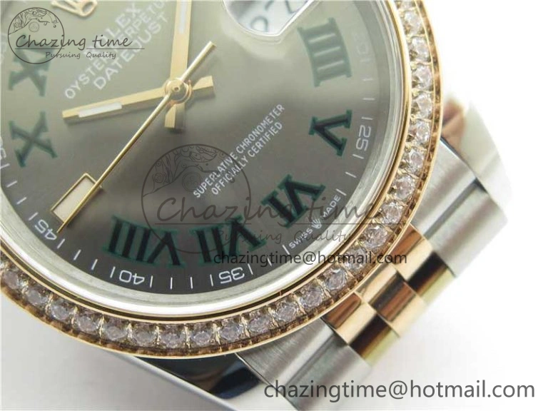 DateJust 36 SS RG 126281 BP Maker 1:1 Best Edition Gray Roman Dial on Jubilee Bracelet Sustainable 2503