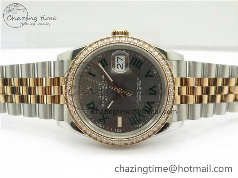 DateJust 36 SS RG 126281 BP Maker 1:1 Best Edition Gray Roman Dial on Jubilee Bracelet Sustainable 2503