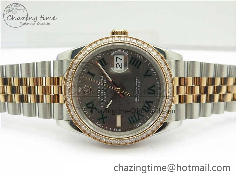 DateJust 36 SS RG 126281 BP Maker 1:1 Best Edition Gray Roman Dial on Jubilee Bracelet Sustainable 2503