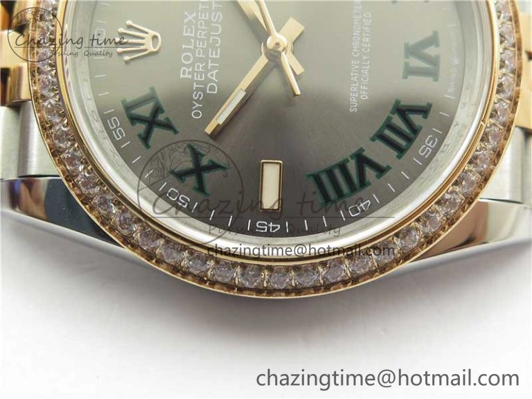 DateJust 36 SS RG 126281 BP Maker 1:1 Best Edition Gray Roman Dial on Jubilee Bracelet Sustainable 2503