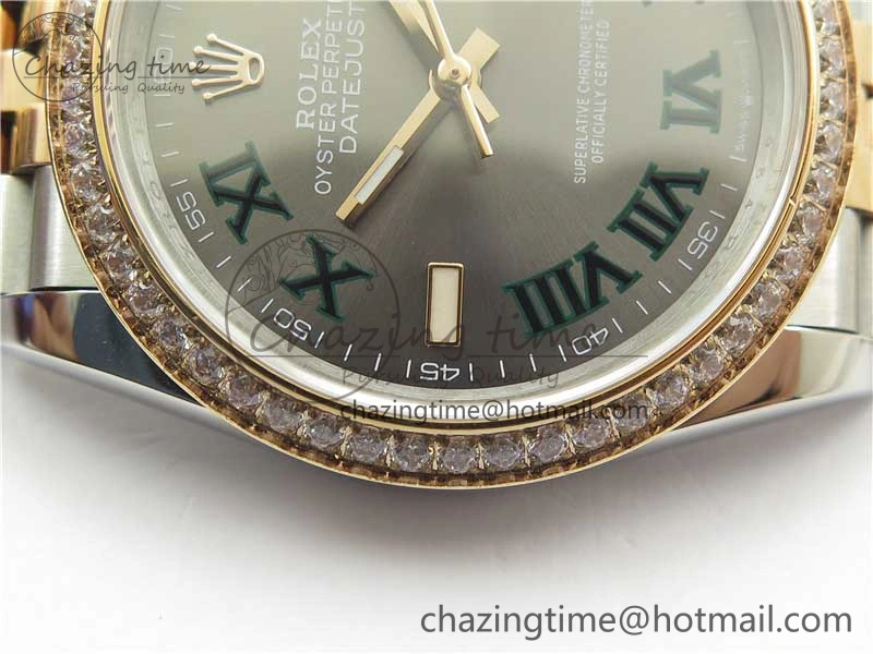 DateJust 36 SS RG 126281 BP Maker 1:1 Best Edition Gray Roman Dial on Jubilee Bracelet Sustainable 2503