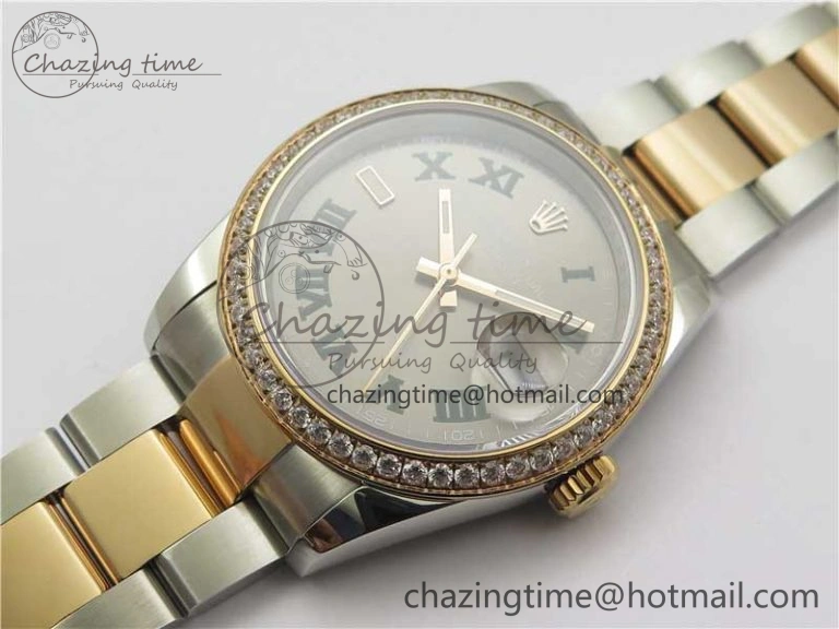 DateJust 36 SS RG 126281 BP Maker 1:1 Best Edition Gray Roman Dial on Oyster Bracelet QuickDry 10275
