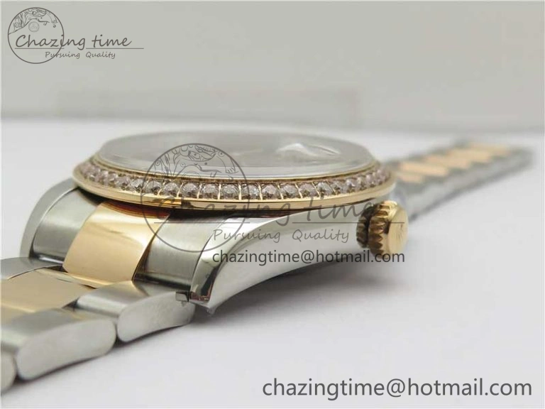 DateJust 36 SS RG 126281 BP Maker 1:1 Best Edition Gray Roman Dial on Oyster Bracelet QuickDry 10275