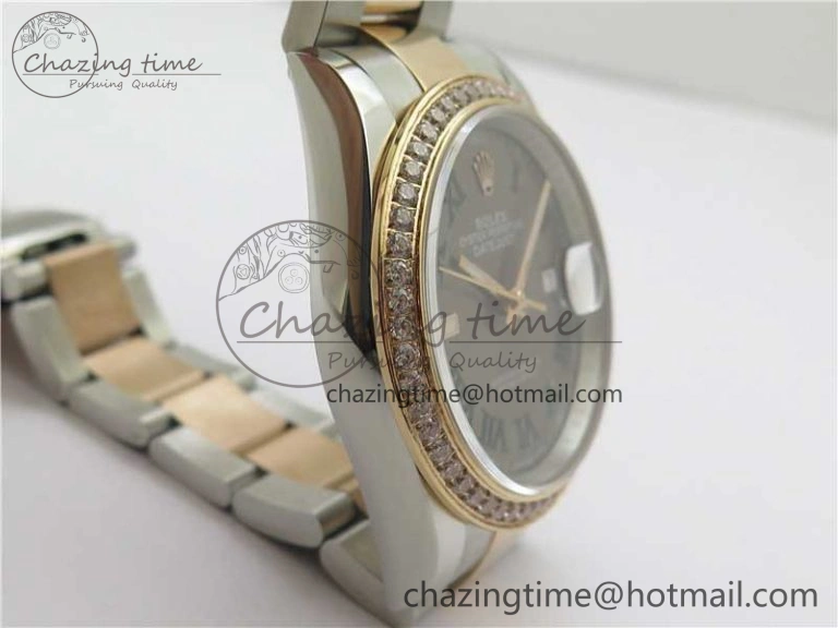 DateJust 36 SS RG 126281 BP Maker 1:1 Best Edition Gray Roman Dial on Oyster Bracelet QuickDry 10275