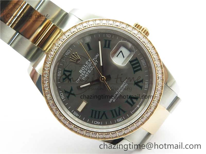 DateJust 36 SS RG 126281 BP Maker 1:1 Best Edition Gray Roman Dial on Oyster Bracelet QuickDry 10275