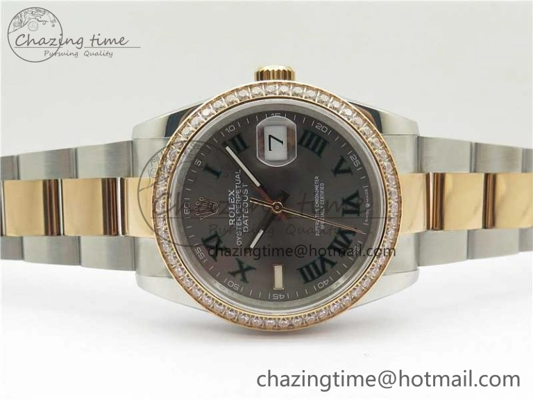 DateJust 36 SS RG 126281 BP Maker 1:1 Best Edition Gray Roman Dial on Oyster Bracelet QuickDry 10275