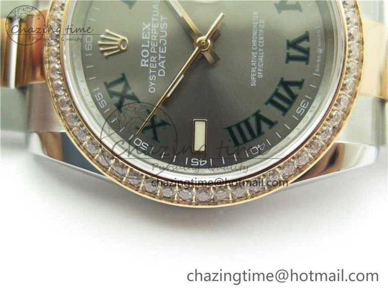 DateJust 36 SS RG 126281 BP Maker 1:1 Best Edition Gray Roman Dial on Oyster Bracelet QuickDry 10275