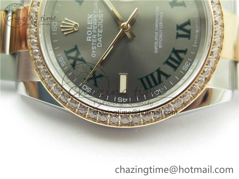 DateJust 36 SS RG 126281 BP Maker 1:1 Best Edition Gray Roman Dial on Oyster Bracelet QuickDry 10275