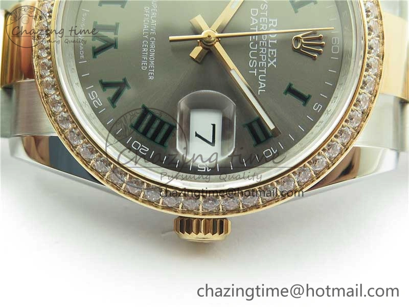 DateJust 36 SS RG 126281 BP Maker 1:1 Best Edition Gray Roman Dial on Oyster Bracelet QuickDry 10275