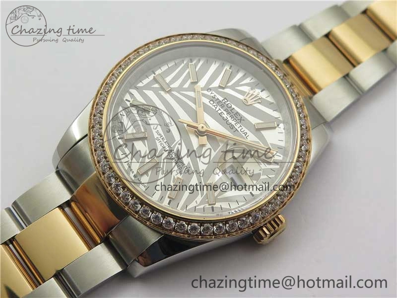 DateJust 36 SS RG 126281 BP Maker 1:1 Best Edition Silver  Gray Dial on Oyster Bracelet EasyMatch 2505