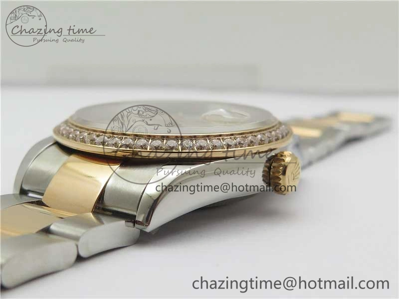 DateJust 36 SS RG 126281 BP Maker 1:1 Best Edition Silver  Gray Dial on Oyster Bracelet EasyMatch 2505