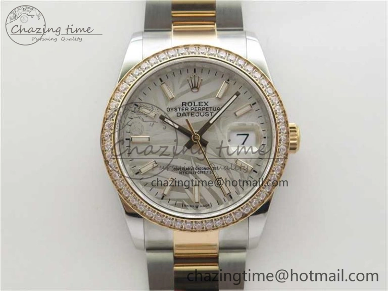 DateJust 36 SS RG 126281 BP Maker 1:1 Best Edition Silver  Gray Dial on Oyster Bracelet Compact 10270