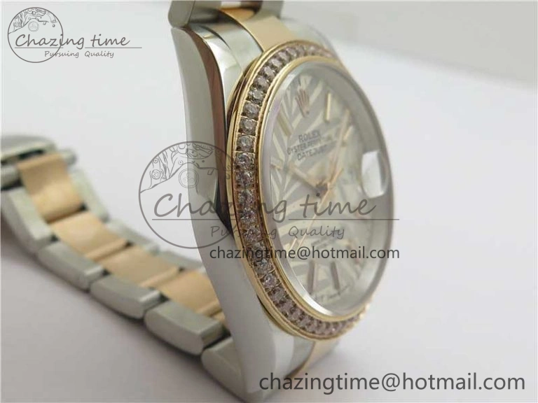DateJust 36 SS RG 126281 BP Maker 1:1 Best Edition Silver  Gray Dial on Oyster Bracelet EasyMatch 2505