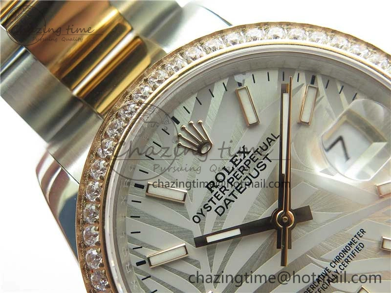 DateJust 36 SS RG 126281 BP Maker 1:1 Best Edition Silver  Gray Dial on Oyster Bracelet EasyMatch 2505