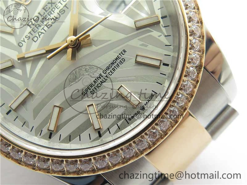 DateJust 36 SS RG 126281 BP Maker 1:1 Best Edition Silver  Gray Dial on Oyster Bracelet EasyMatch 2505