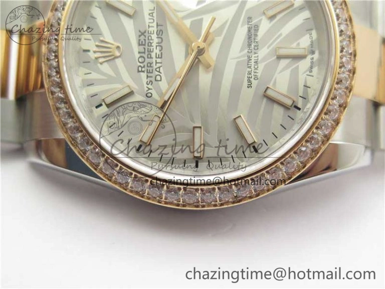 DateJust 36 SS RG 126281 BP Maker 1:1 Best Edition Silver  Gray Dial on Oyster Bracelet EasyMatch 2505