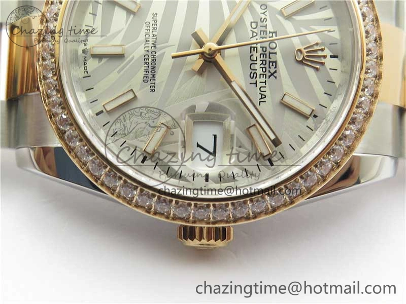 DateJust 36 SS RG 126281 BP Maker 1:1 Best Edition Silver  Gray Dial on Oyster Bracelet EasyMatch 2505