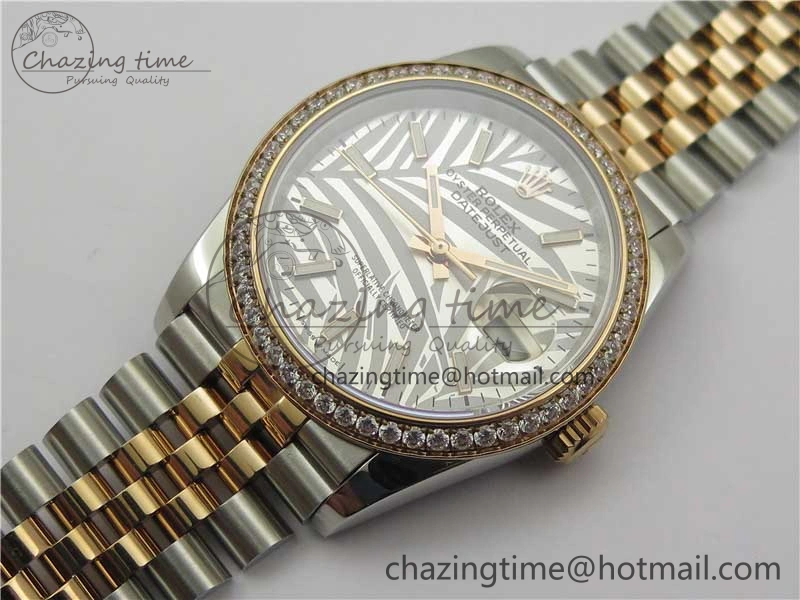 Timeless DateJust 36 SS RG 126281 BP Maker 1:1 Best Edition Silver Gray Dial on Oyster Bracelet 2500