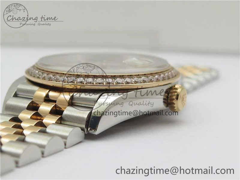 Timeless DateJust 36 SS RG 126281 BP Maker 1:1 Best Edition Silver Gray Dial on Oyster Bracelet 2500