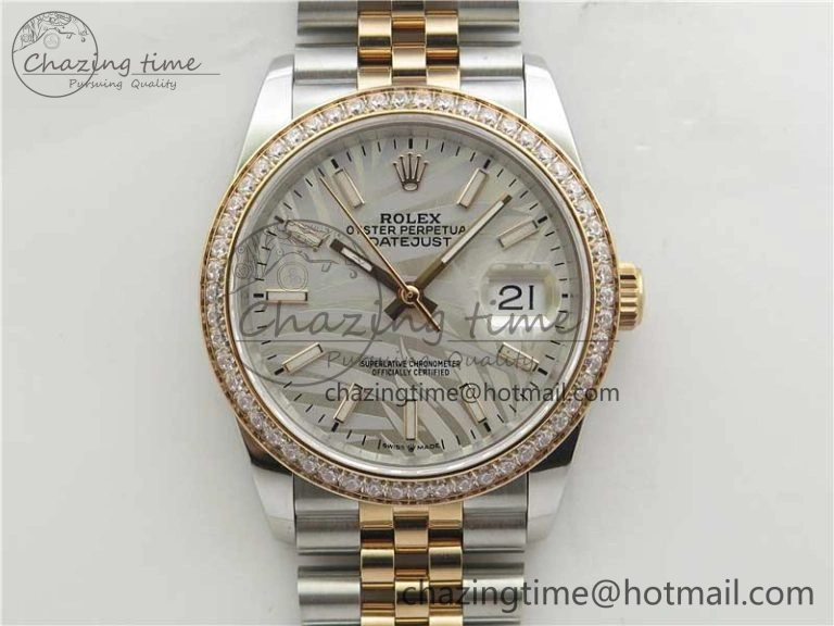 Timeless DateJust 36 SS RG 126281 BP Maker 1:1 Best Edition Silver Gray Dial on Oyster Bracelet 2500