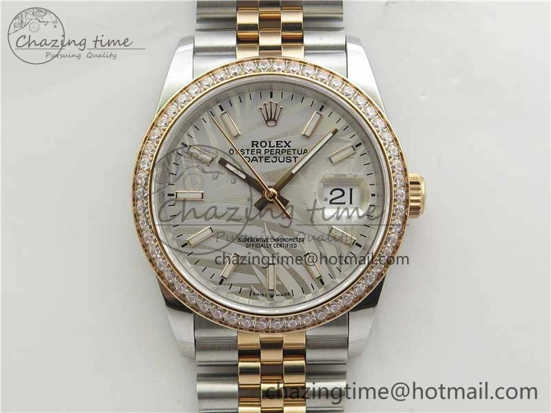 Timeless DateJust 36 SS RG 126281 BP Maker 1:1 Best Edition Silver Gray Dial on Oyster Bracelet 2500