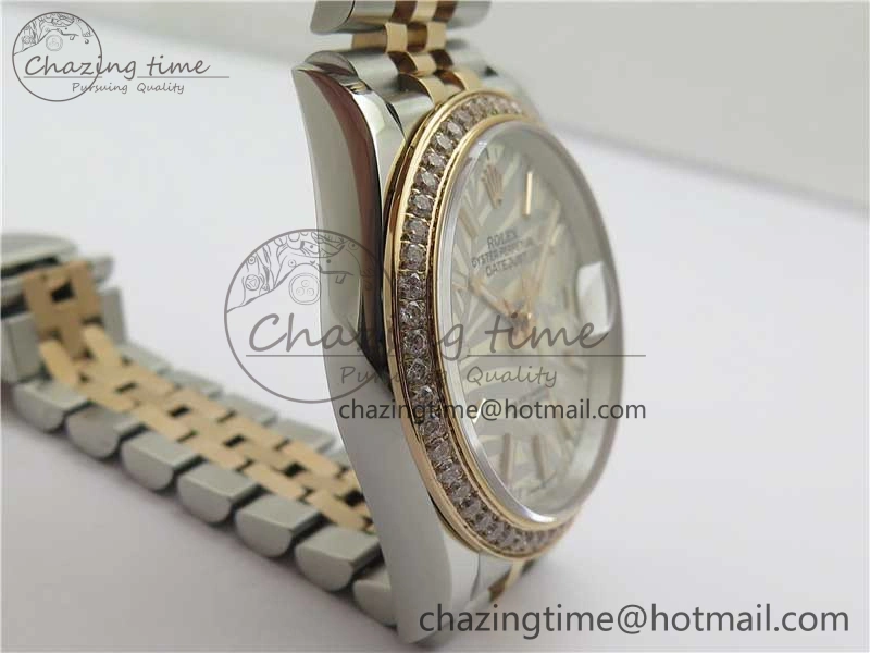 Timeless DateJust 36 SS RG 126281 BP Maker 1:1 Best Edition Silver Gray Dial on Oyster Bracelet 2500