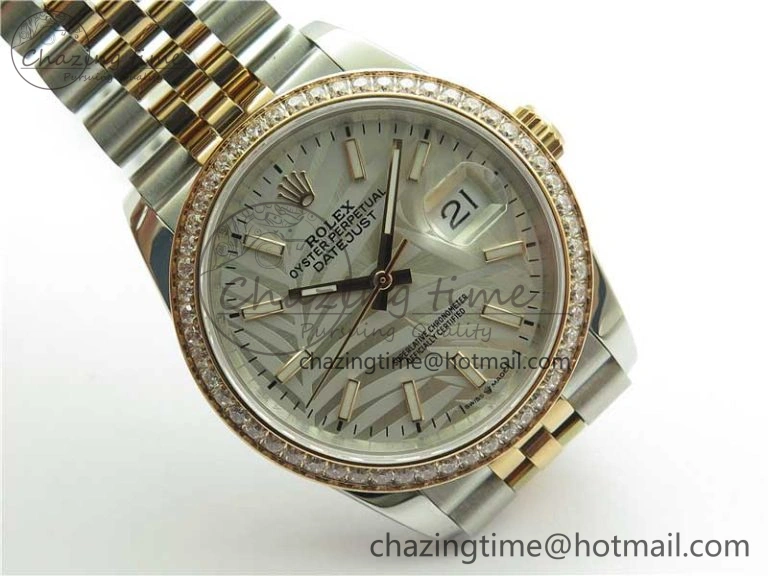 Timeless DateJust 36 SS RG 126281 BP Maker 1:1 Best Edition Silver Gray Dial on Oyster Bracelet 2500