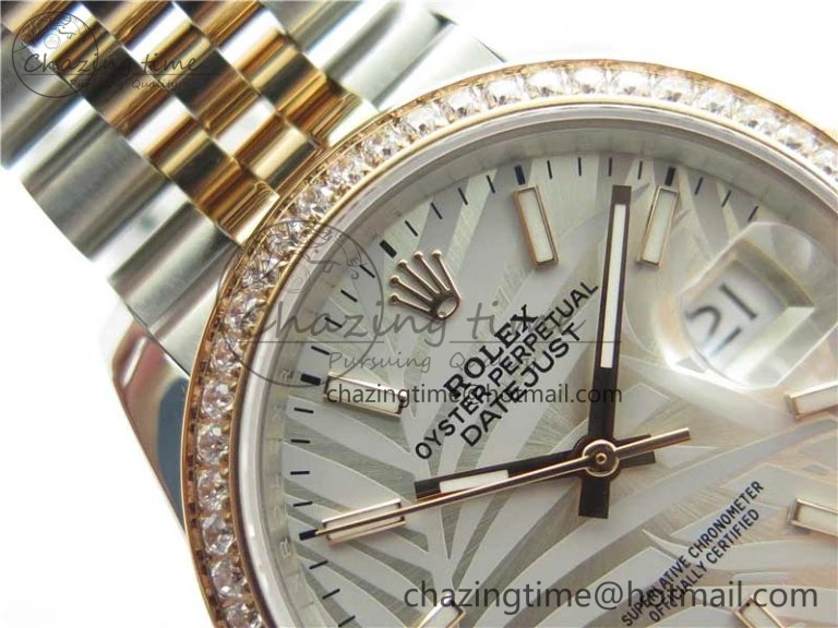 Timeless DateJust 36 SS RG 126281 BP Maker 1:1 Best Edition Silver Gray Dial on Oyster Bracelet 2500