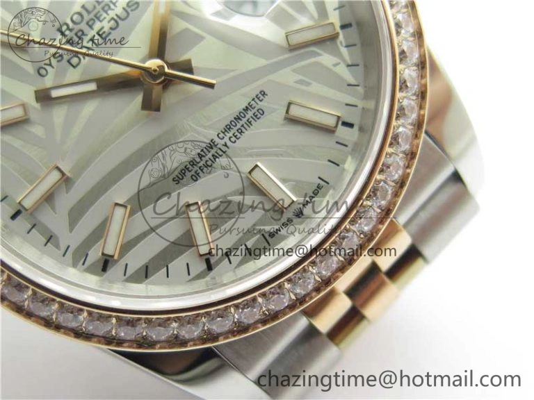 Timeless DateJust 36 SS RG 126281 BP Maker 1:1 Best Edition Silver Gray Dial on Oyster Bracelet 2500