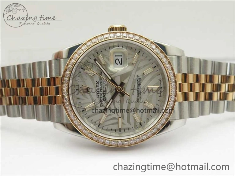 Timeless DateJust 36 SS RG 126281 BP Maker 1:1 Best Edition Silver Gray Dial on Oyster Bracelet 2500