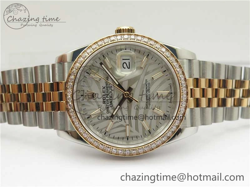 Timeless DateJust 36 SS RG 126281 BP Maker 1:1 Best Edition Silver Gray Dial on Oyster Bracelet 2500