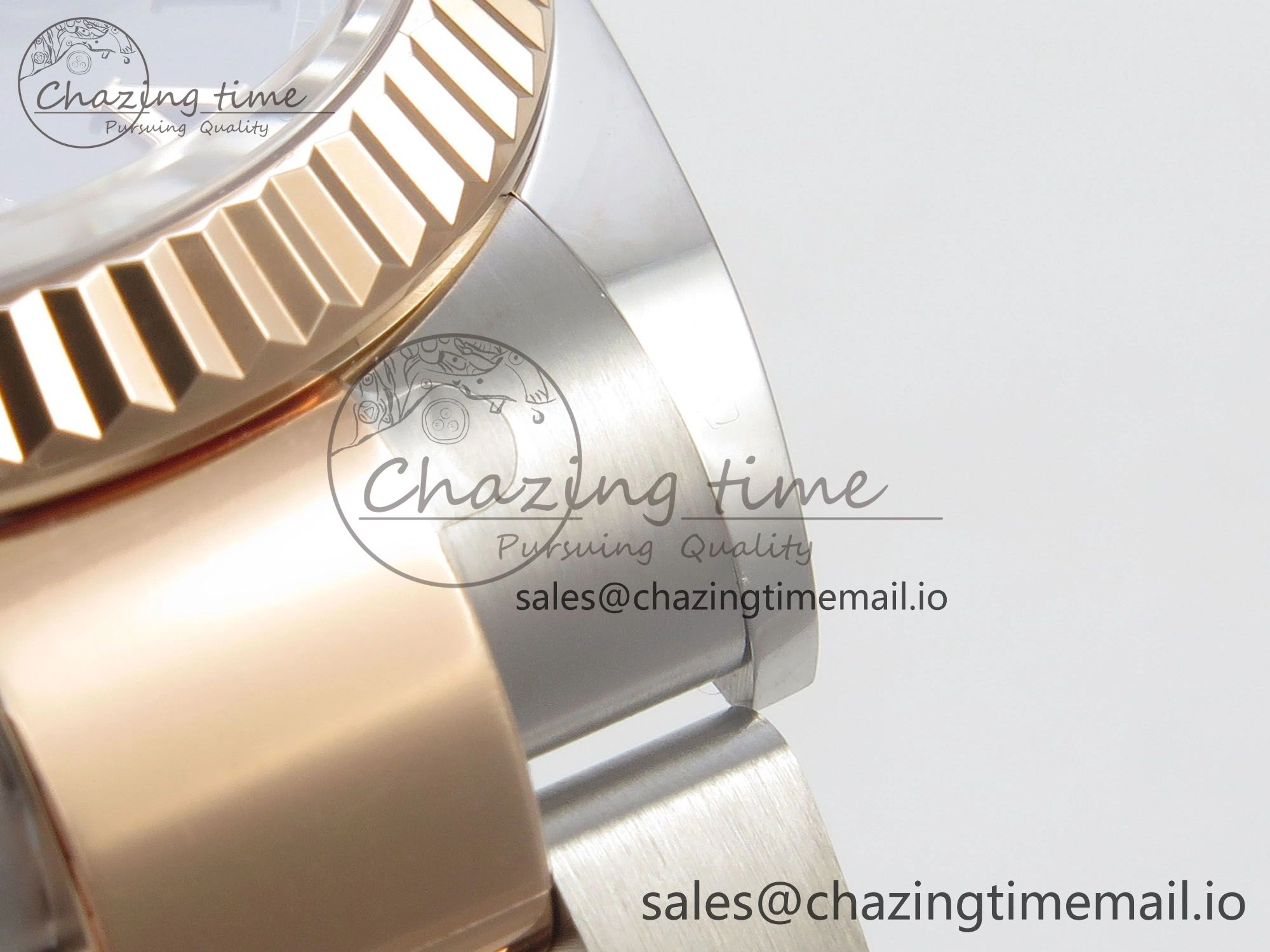 DateJust 36 SS RG ARF 1:1 Best Edition 904L Steel Gray Dial RG Roman on Oyster Bracelet SH Packable 65